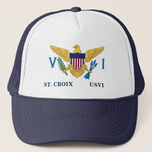 US Virgin Islands Flag St Croix USVI  Trucker Hat