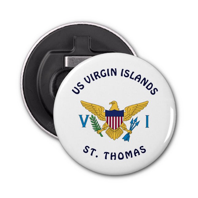 US Virgin Islands Flag St. Thomas USVI  Bottle Opener (Front)