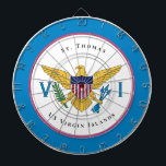 US Virgin Islands Flag St. Thomas USVI Personalize Dart Board<br><div class="desc">US Virgin Islands Flag St. Thomas USVI Personalize Dart Board makes a beautiful addition to your game decor. Personalize it with your island,  place or name. Makes a wonderful gift.</div>