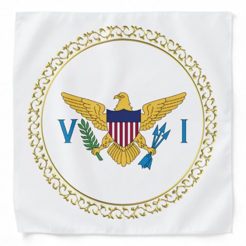 US Virgin Islands Flag USVI Caribbean Tropical Bandana