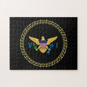 US Virgin Islands Flag USVI Caribbean VI Pride Jigsaw Puzzle