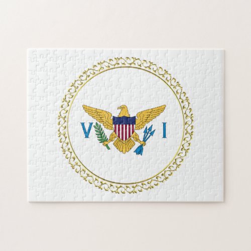 US Virgin Islands Flag USVI Jigsaw Puzzle