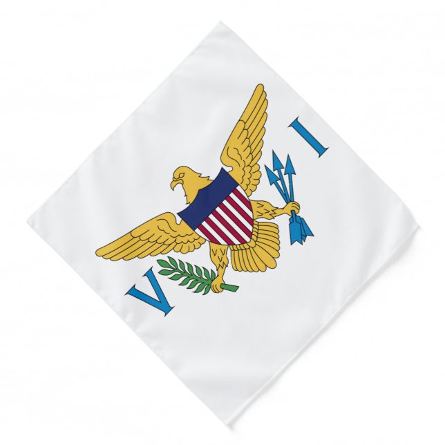US Virgin Islands Flag USVI St. Croix St. Thomas Bandana (Front)