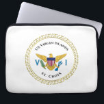 US Virgin Islands Flag USVI St. Croix VI  Laptop Sleeve<br><div class="desc">US Virgin Islands Flag USVI St. Croix VI Laptop Sleeve is a great way to enjoy the beautiful US Virgin Islands Flag every day or give as a gift. United States Virgin Islands Flag was adopted on May 17, 1921. This design represents the US Virgin Islands and allows you the...</div>