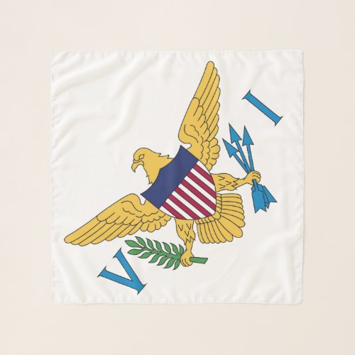 US Virgin Islands Flag USVI Tropical Scarf