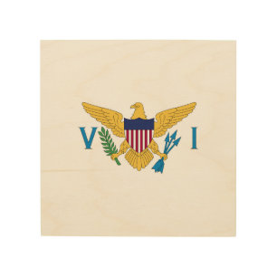 US Virgin Islands flag Wood Wall Art