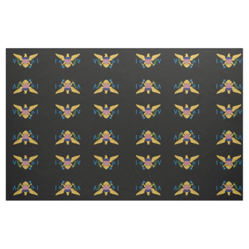 US Virgin Islands Flags USVI American Paradise Fabric