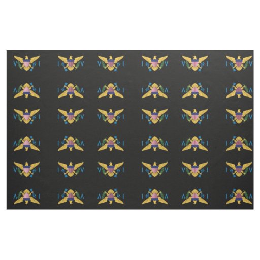 US Virgin Islands Flags USVI American Paradise Fabric