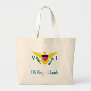 US Virgin Islands Large Tote Bag