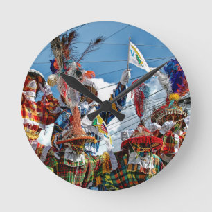 US Virgin Islands Moko Jumbies St. Croix USVI Round Clock
