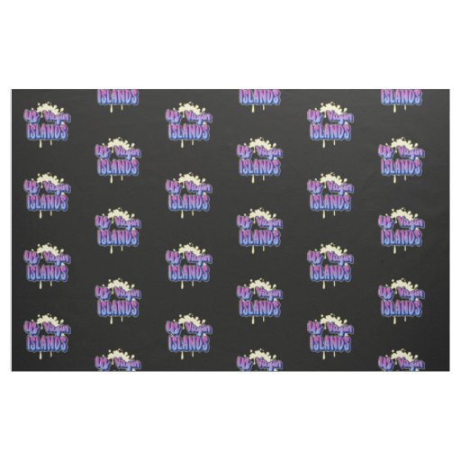 US Virgin Islands Pattern USVI Fabric