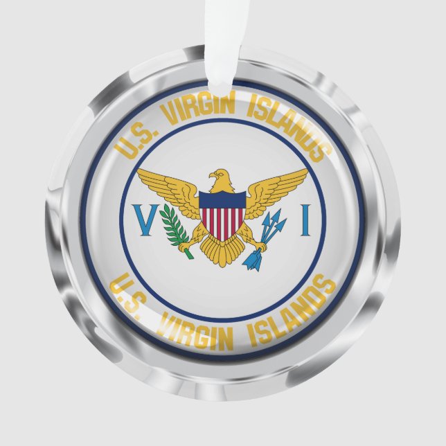 US Virgin Islands Round Emblem Ornament (Front)