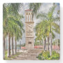 US Virgin Islands St. Croix Caribbean Palm Trees Stone Coaster
