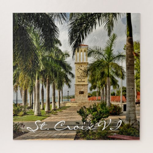 US Virgin Islands St Croix Palm Trees Tropical Jigsaw Puzzle