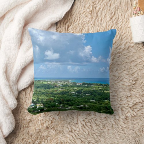 US Virgin Islands St Croix Sandy Point USVI Throw Pillow