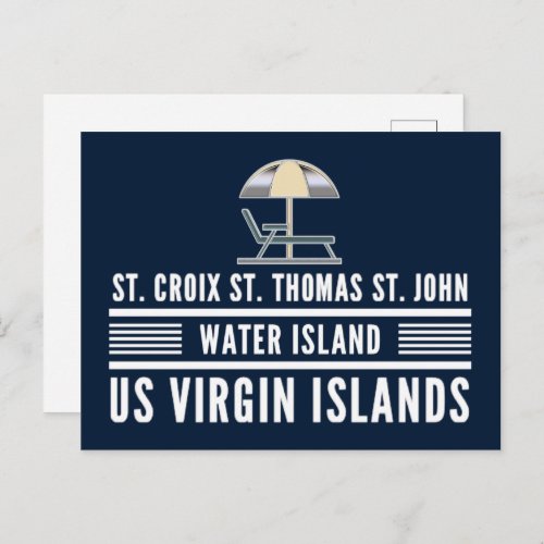 US Virgin Islands St Croix St Thomas USVI Postcard