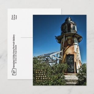 US Virgin Islands St. Croix USVI Light House Postcard