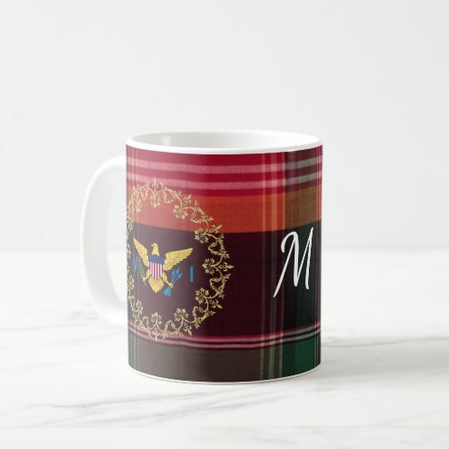 US Virgin Islands St Croix USVI Madras Custom Coffee Mug