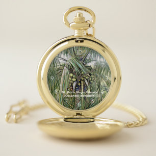 US Virgin Islands St. Croix USVI Nature Custom Pocket Watch