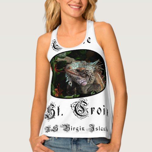 US Virgin Islands St Croix USVI Pet Iguana Tank Top