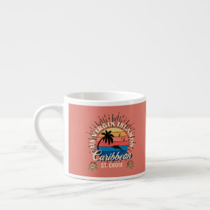 US Virgin Islands St. Croix USVI Sunset Ocean Espresso Cup