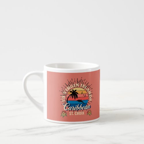 US Virgin Islands St Croix USVI Sunset Ocean Espresso Cup
