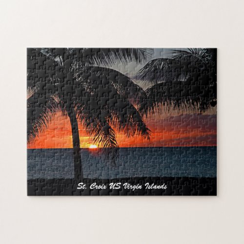 US Virgin Islands St Croix USVI Sunset Tropical Jigsaw Puzzle