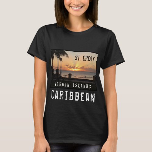 US Virgin Islands St Croix USVI Sunset Tropical  T_Shirt