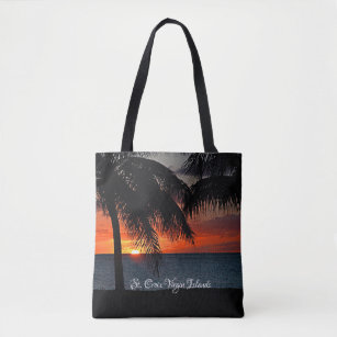 US Virgin Islands St. Croix USVI Sunset Tropical  Tote Bag