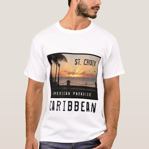 US Virgin Islands St Croix USVI Tropic Sunset T_Shirt