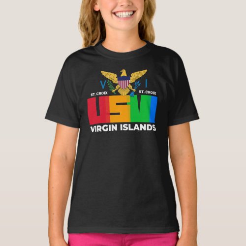 US Virgin Islands St Croix USVI Tropical Child T_Shirt