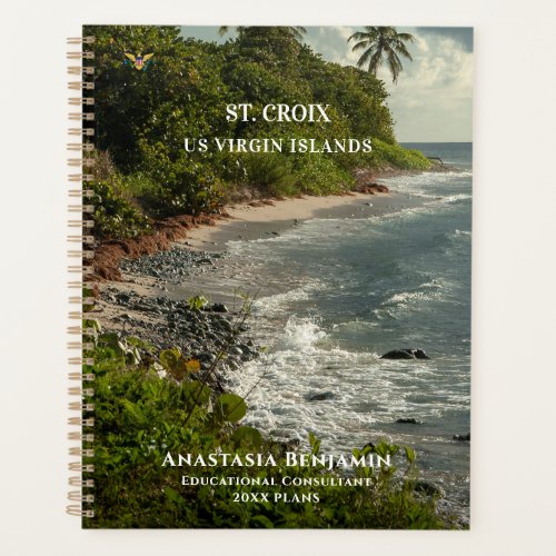 US Virgin Islands St Croix USVI Tropical Custom Planner