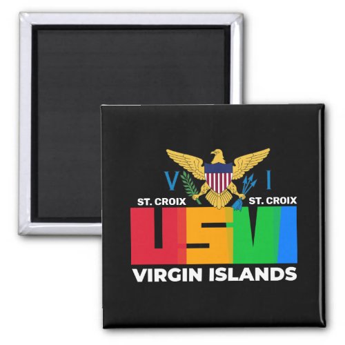US Virgin Islands St Croix USVI Tropical  Magnet