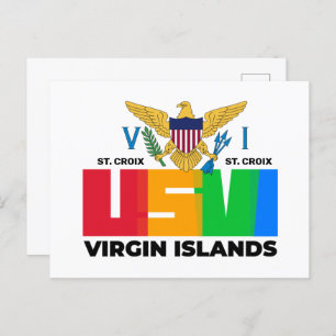 US Virgin Islands St. Croix USVI Tropical Postca Postcard