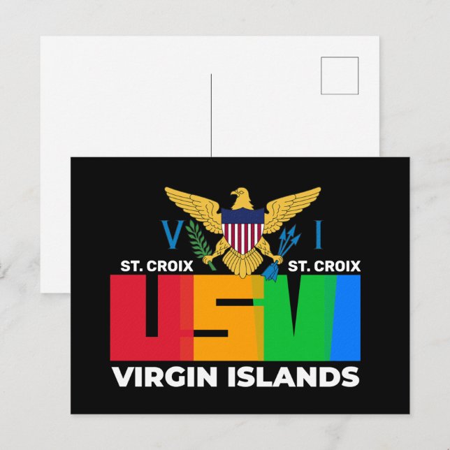 US Virgin Islands St. Croix USVI Tropical   Postcard (Front/Back)