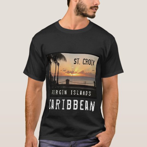 US Virgin Islands St Croix USVI Tropical Sunset T_Shirt