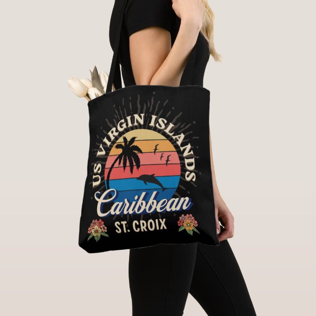 US Virgin Islands St. Croix USVI Tropical  Tote Bag (Close Up)