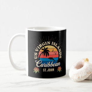 US Virgin Islands St. John USVI Sunset Personalize Coffee Mug