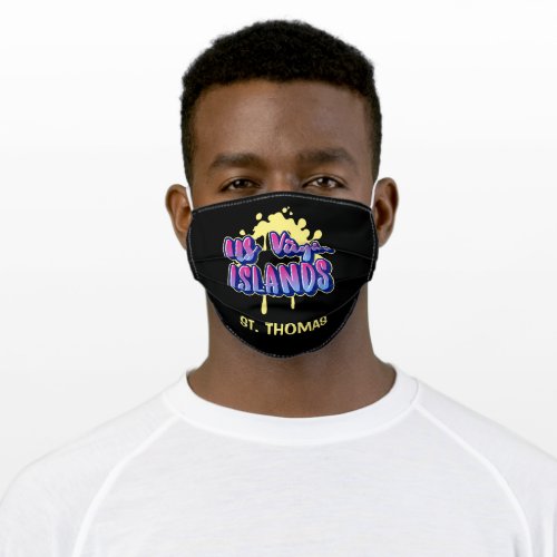 US Virgin Islands St Thomas USVI Adult Cloth Face Mask
