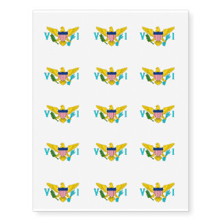 US Virgin Islands Temporary Tattoos
