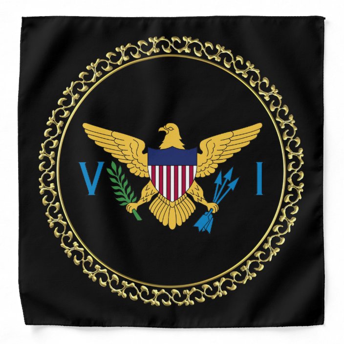 US Virgin Islands Flag Face Bandana