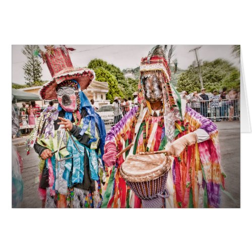 US Virgin Islands USVI Caribbean Masqueraders Card