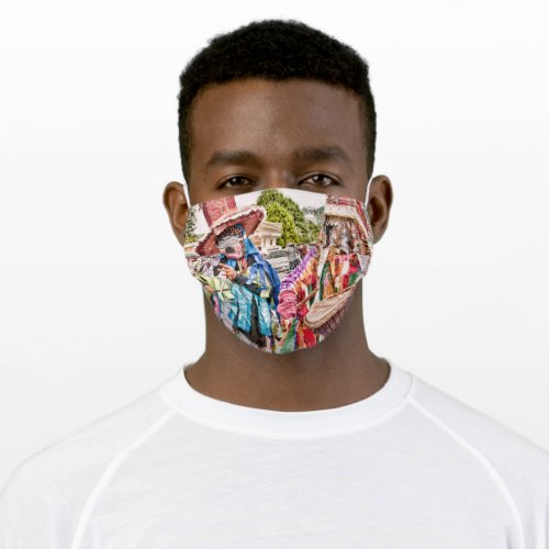 US Virgin Islands USVI Colorful Masqueraders Music Adult Cloth Face Mask