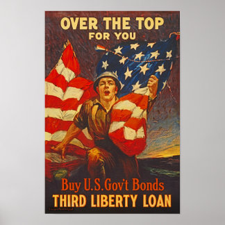 US War Bonds Third Liberty Loan WWI Propaganda Poster
