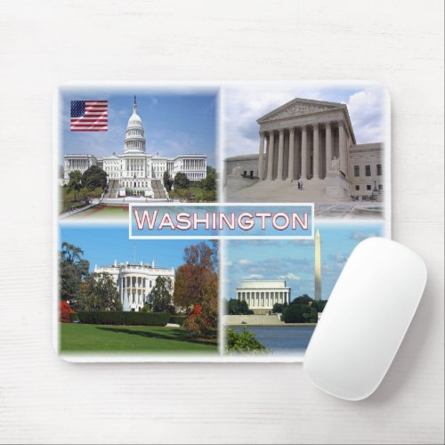 US Washington _ Capitol _ Supreme Court Mouse Pad
