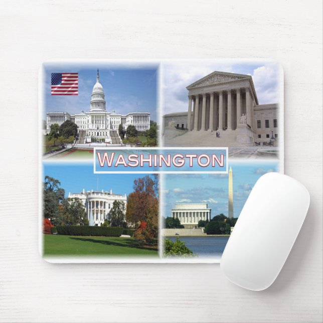US Washington - Capitol - Supreme Court Mouse Pad (With Mouse)