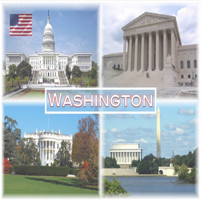 US Washington - Capitol - Supreme Court Sticker (Front)