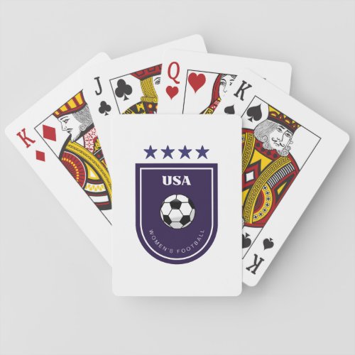 US Womens Football Classic Playing Cards
