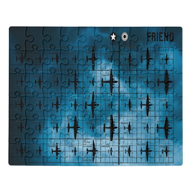 US World War II Friend Aircraft ID Poster Jigsaw Puzzle (Puzzle Horizontal)
