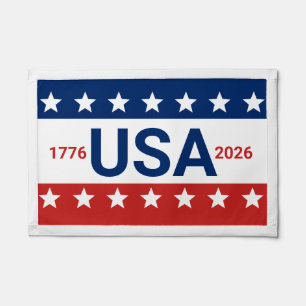 USA 1776 2026 250th Anniversary Red White Blue Pennant